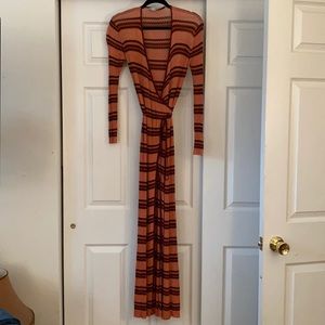 ZARA zigzag wrap dress